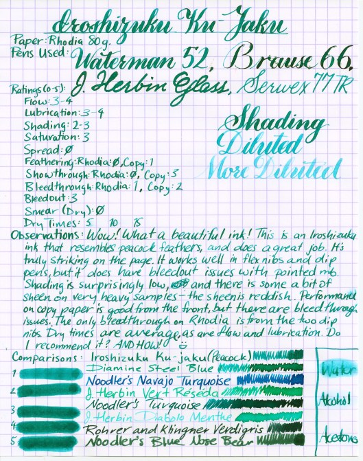 Iroshizuku Ku-Jaku (Medium)